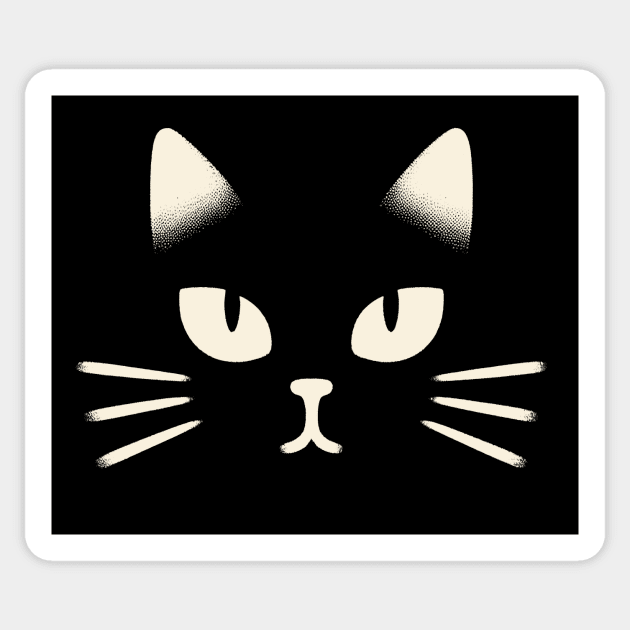 Cat face Sticker by CreativeSage